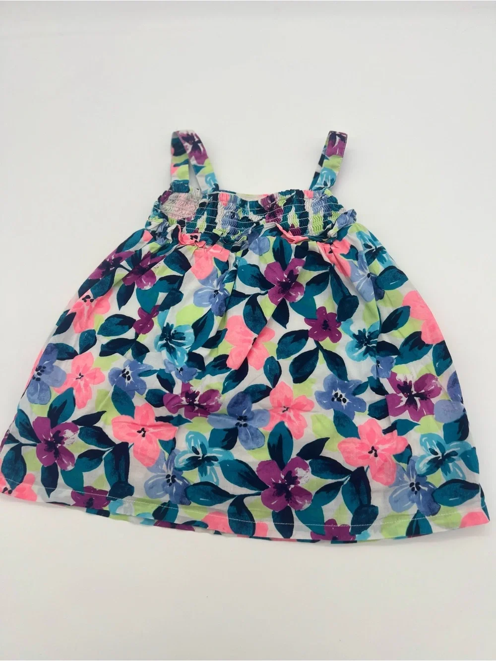 Gymboree Baby Girl Multicolor Floral Sleeveless Dress 18-24 Months
